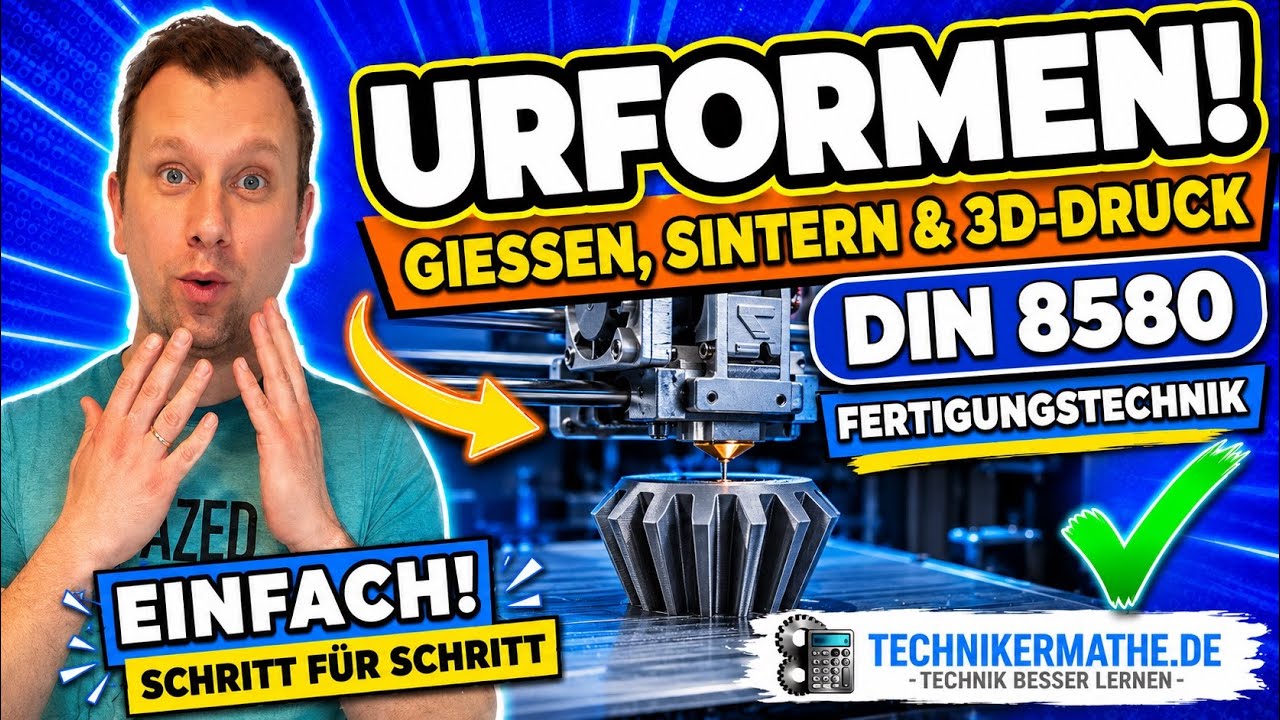 Urformen - Gießen, Sintern, Generative Verfahren (3D-Druck) - Optimal für Ingenieure & Techniker