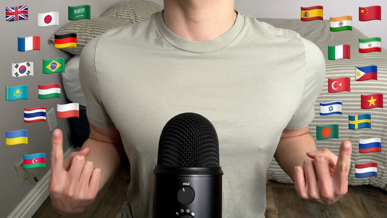 ASMR | Trigger words in 26 different languages