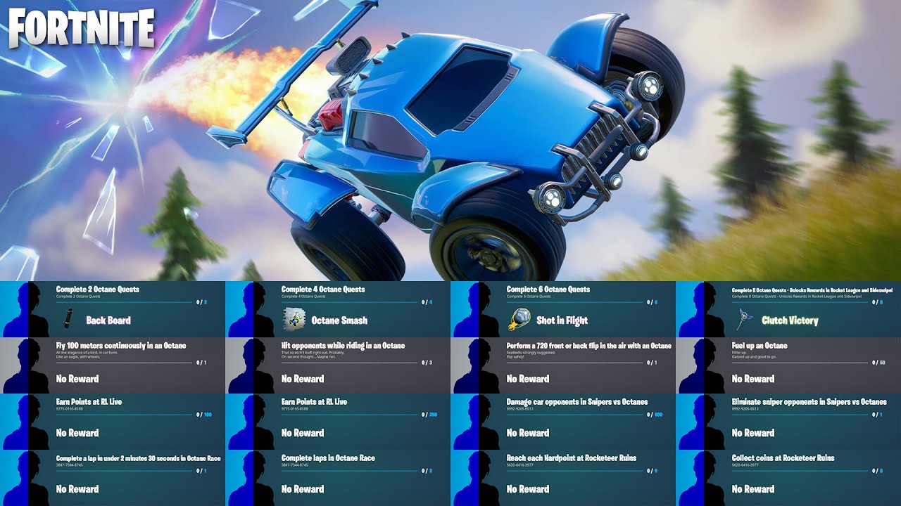 Fortnite - All Octane Quests & Rewards (Full Guide)