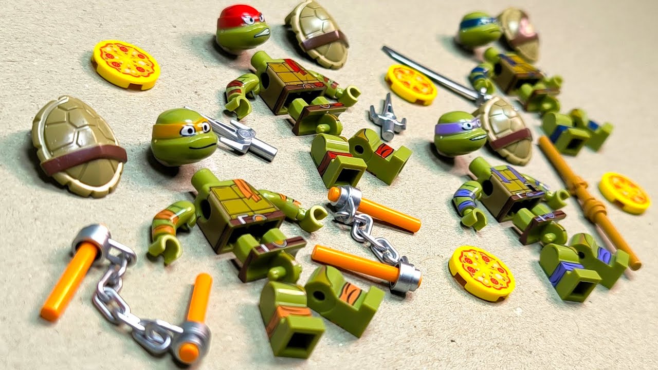 lego ninja turtles TMNT | michelangelo | donatello | leonardo | minifigures lego unofficial