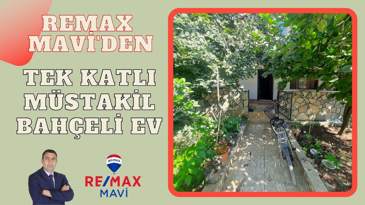 REMAX MAVİ'DEN TEK KATLI MÜSTAKİL BAHÇELİ EV