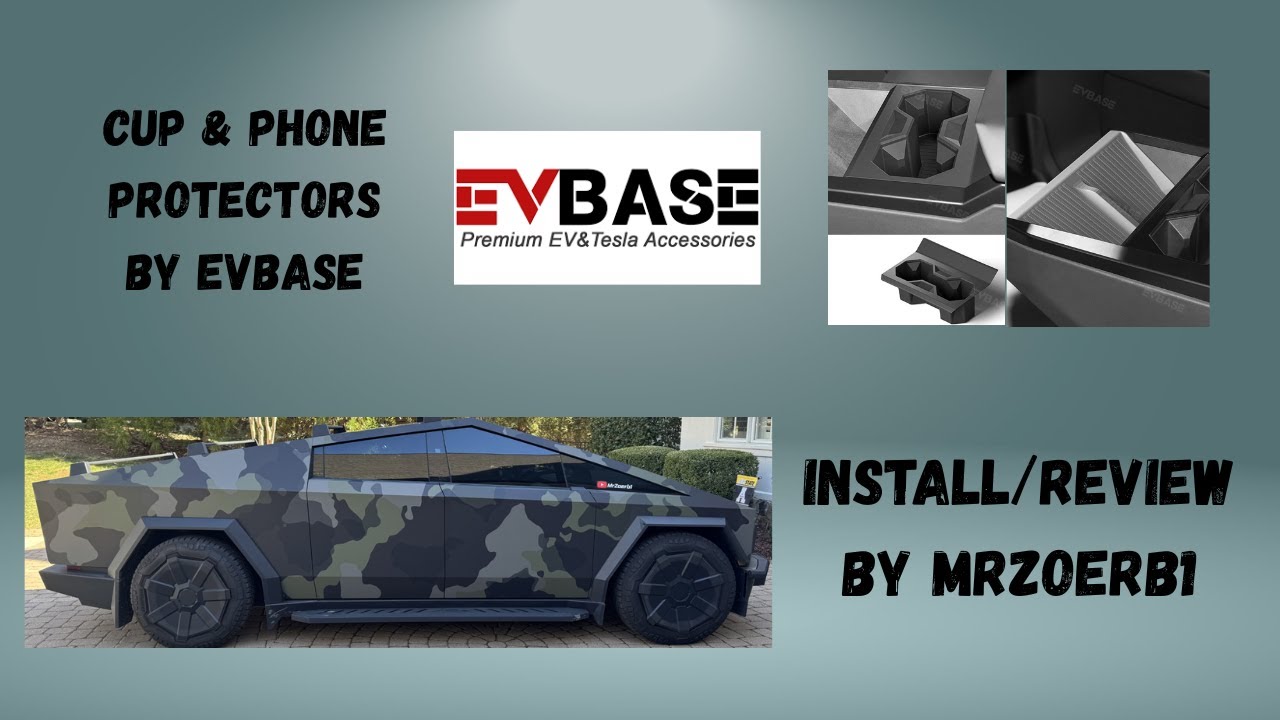 CYBERTRUCK MODS — ЗАЩИТНЫЙ ЧЕХОЛ ДЛЯ ТЕЛЕФОНА И ПОДСТАКАННИКА ОТ EVBASE!
