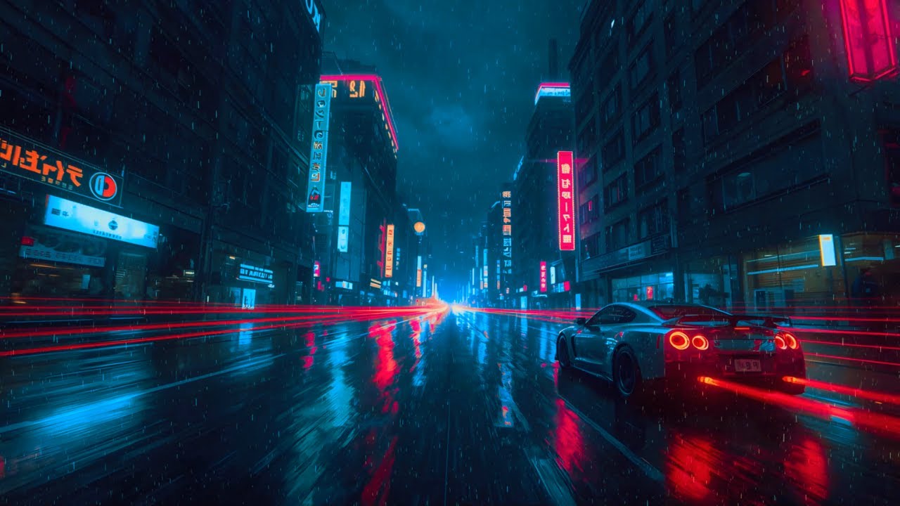 Midnight Tokyo Rain 🌙 Neon City Lofi for Study & Sleep