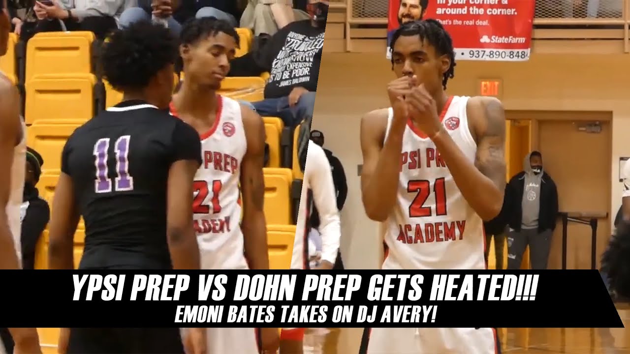Ypsi Prep Vs Dohn Prep Gets HEATED!! DJ Avery Can Jump Out the Gym!! Emoni Bates Travels To Dayton!!