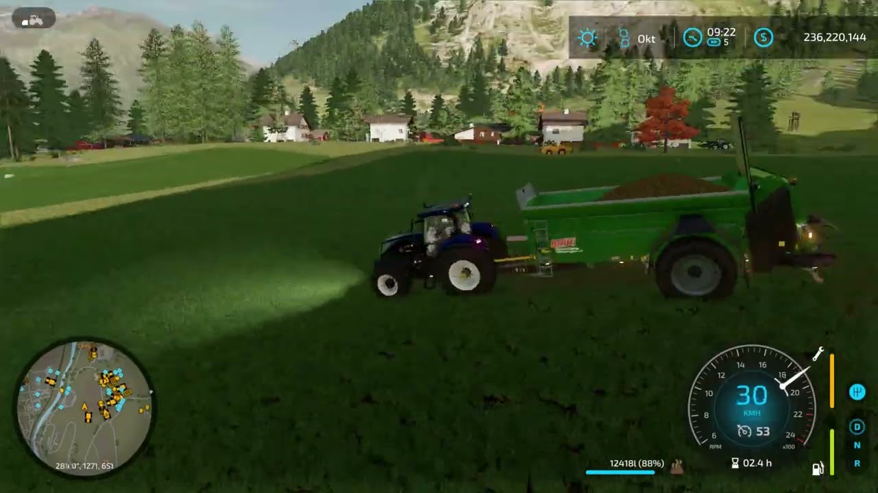 spreading manure on erlengrat. FS22