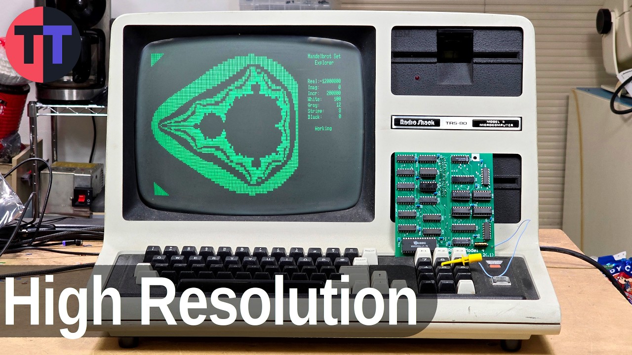TRS-80 Model 4 High Resolution Addon