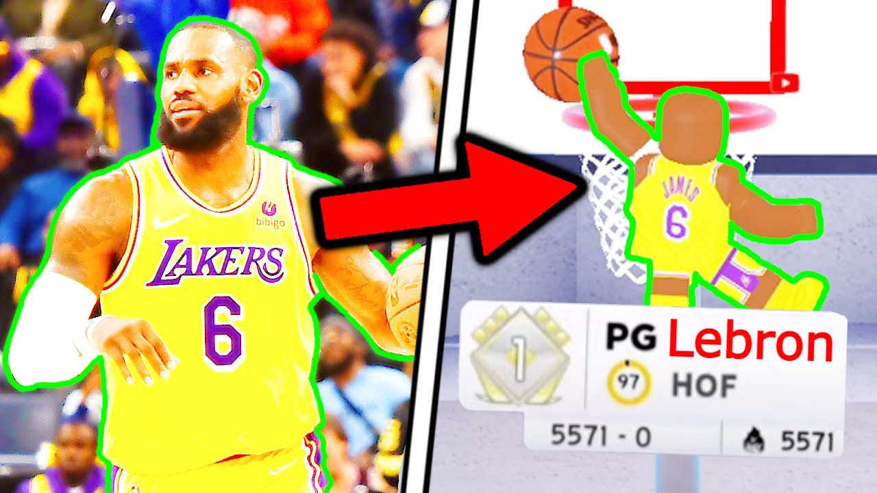 I TURNED INTO LEBRON JAMES!?! (Hoopz Roblox Basketball)