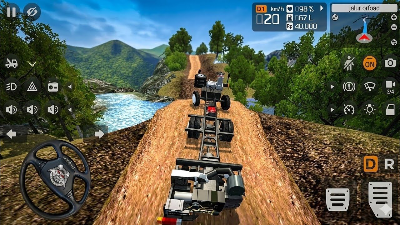 Scania 360IB Chassis on Jalur Offroad Map | BUSSID Simulator 3D 2026