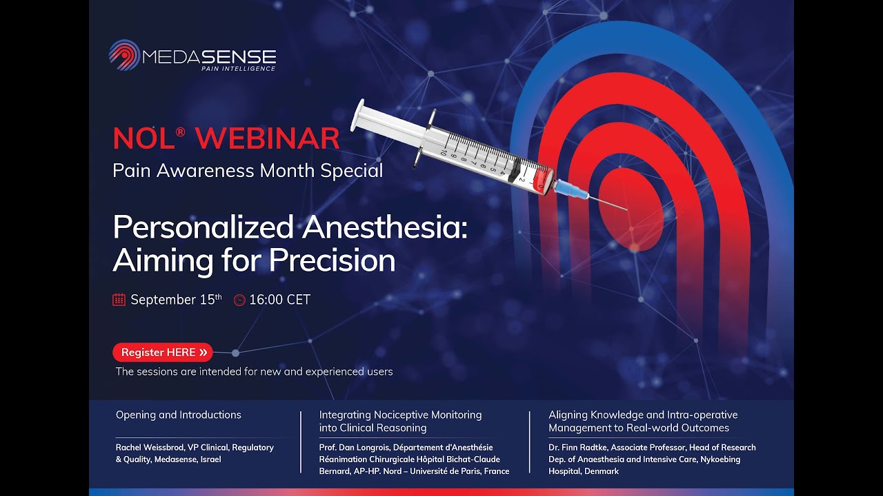 [Webinar] Personalized Anesthesia: Aiming for Precision