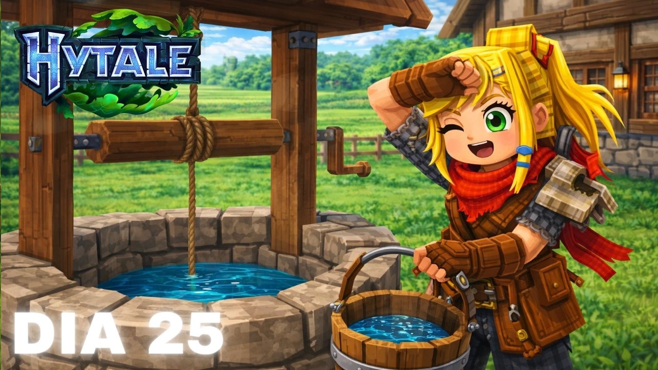 DIA 25: Cuidando da FAZENDA e Construindo um POÇO de ÁGUA! | #hytale (Mods) [Acesso Antecipado]