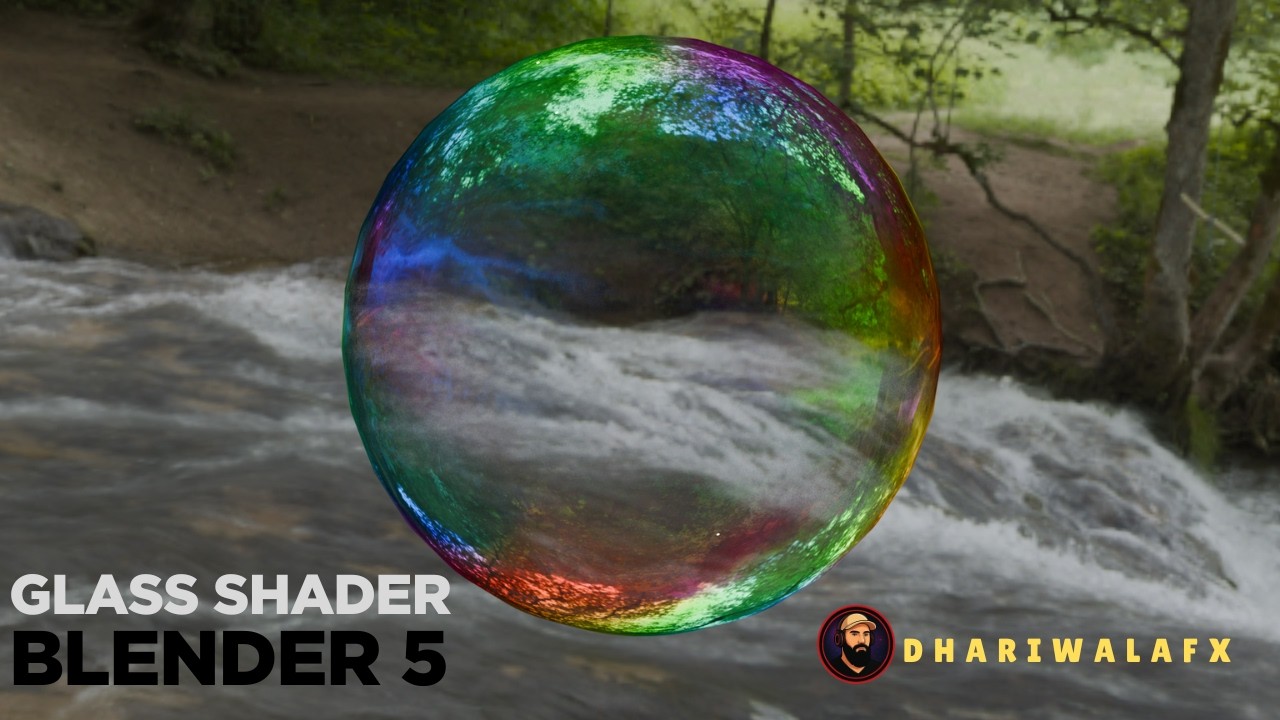 Урок по созданию реалистичных пузырьков в Blender | Прозрачный радужный шейдер