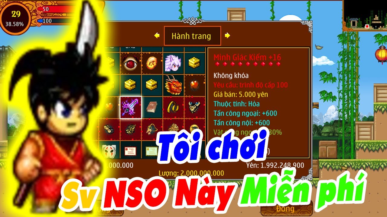 Ninja School Online - Sv NSO Miễn Phí FULL TÍNH NĂNG OPEN NGÀY HÔM NAY CHIẾN NGAY CÙNG ĐUA TOP