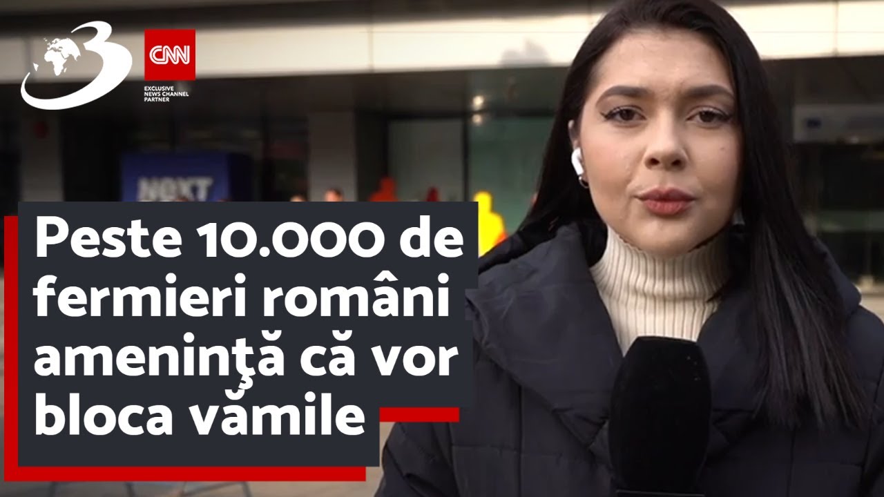 Peste 10.000 de fermieri rom&acirc;ni ameninţă că vor bloca vămile