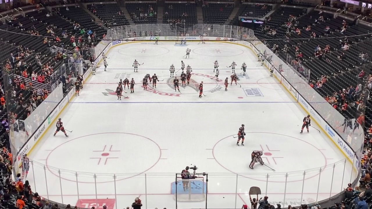 Anaheim Ducks warm up vs. Minnesota Wild (Mar. 8 2020)