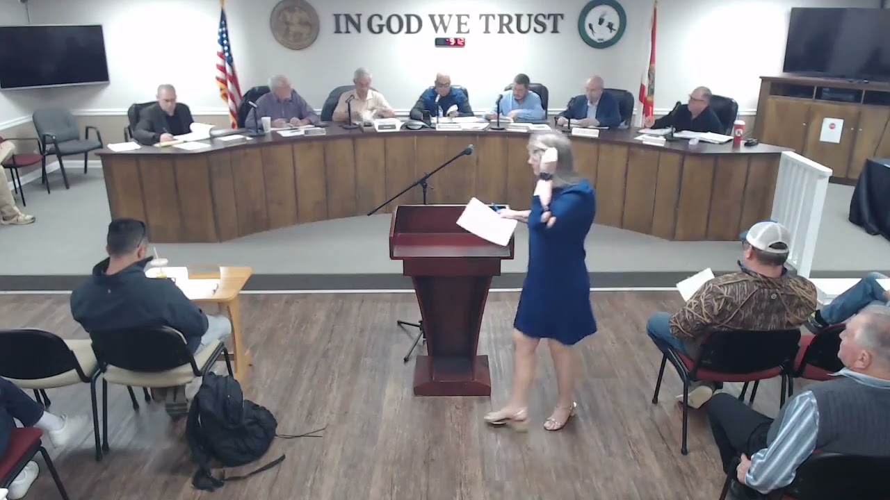 Holmes County, Florida County Board of Commissioners Monthly Meeting on Tuesday, January 20, 2026