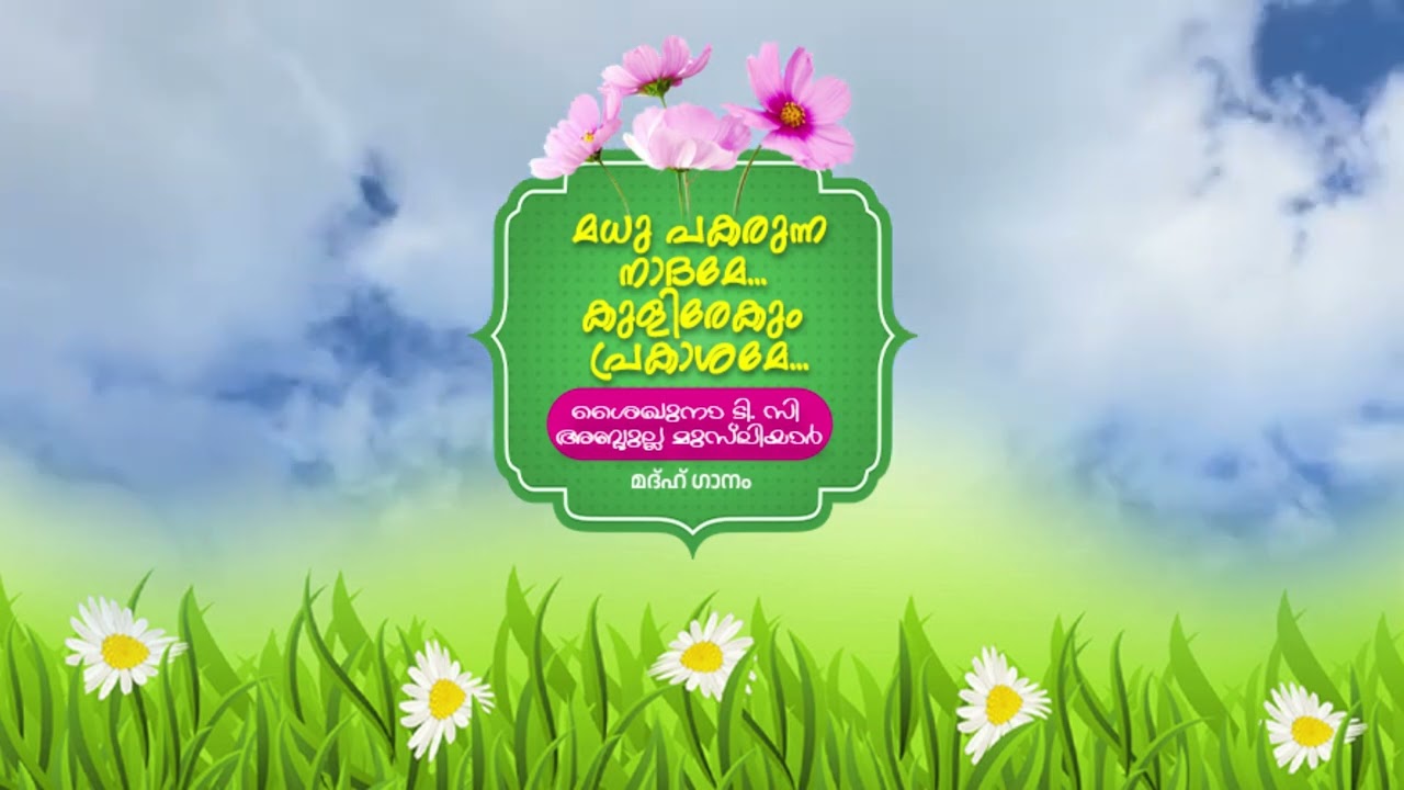മധു പകരുന്ന നാദമേ... കുളിരേകും പ്രകാശമേ... | ശൈഖുനാ ശൈഖുനാ ടി.സി അബ്ദുല്ല മുസ്&zwnj;ലിയാർ (റ) മദ്&zwnj;ഹ് ഗാനം