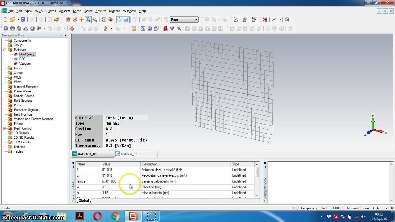 Band Pass Filter Design Using CST Microwave Studio   Part 1