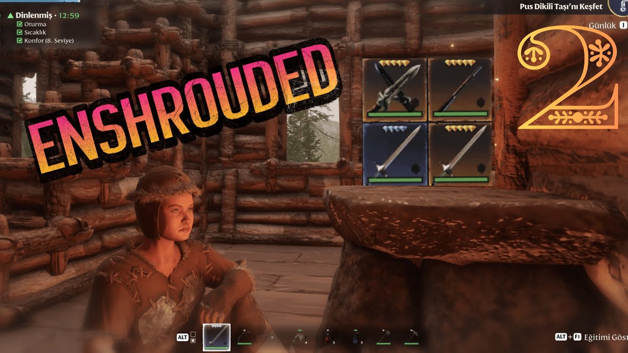 Enshrouded - AVCI'MIZI BASEMİZE GETİRDİK , İTEMLERLE BERABER | TR - VARSAYILAN - BÖLÜM 2