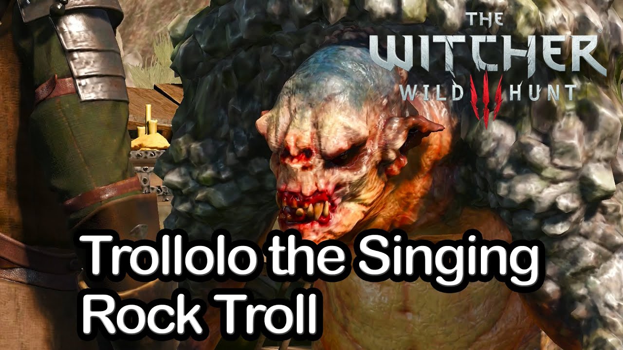 The Witcher 3 - Trollolo the Singing Rock Troll (All Options)