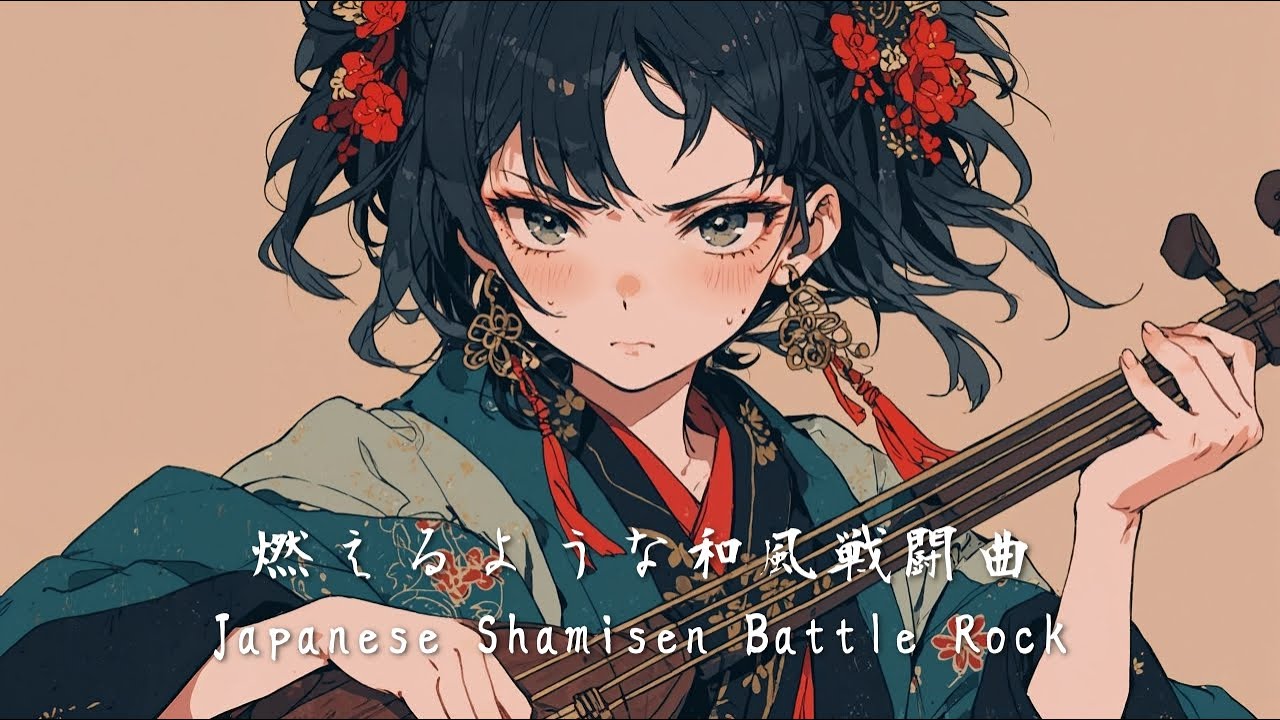 燃えるような和風戦闘曲 / Japanese Shamisen Battle Rock Mix【和ロック】