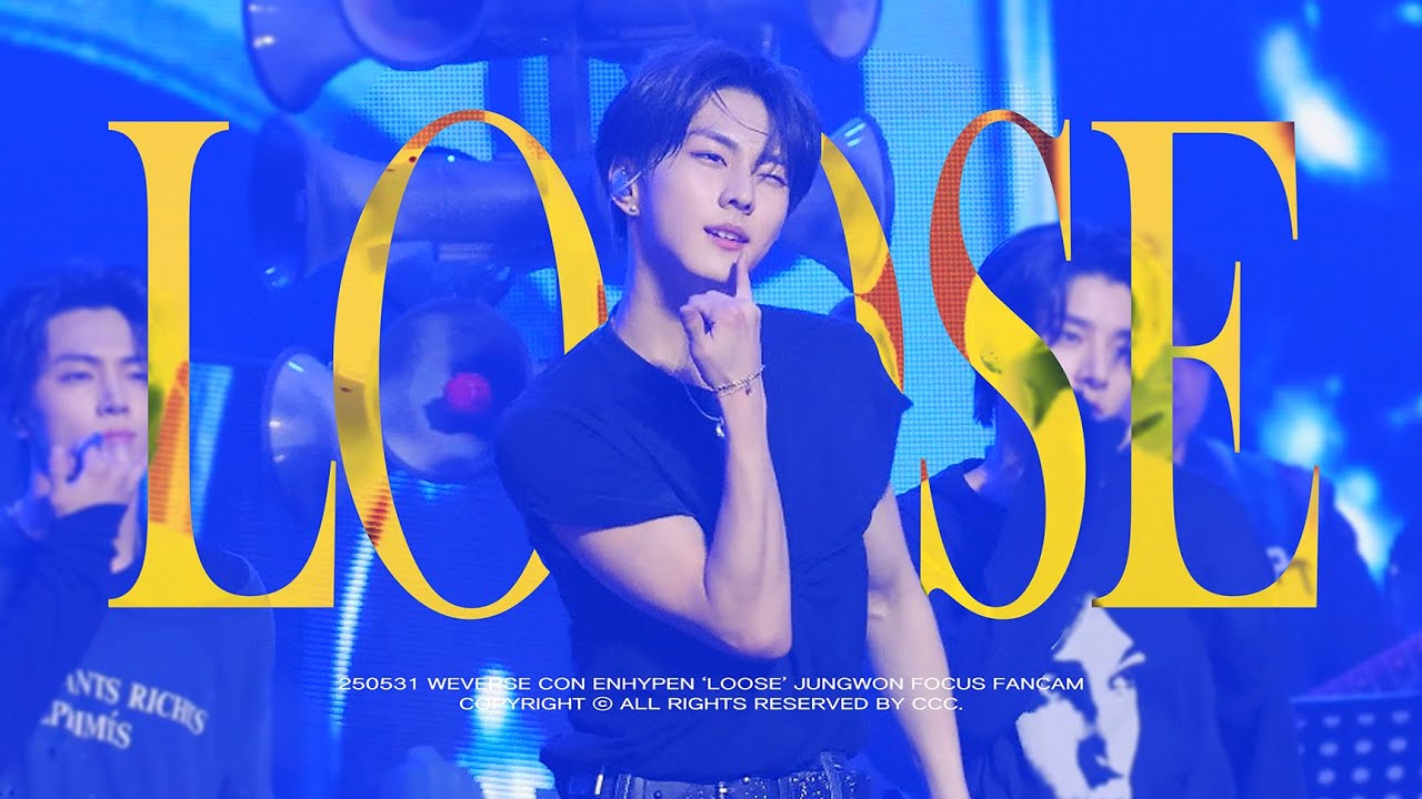 [4K] WEVERSE CON 엔하이픈 정원 Loose 직캠｜2025 위버스콘 ENHYPEN JUNGWON fancam 250531