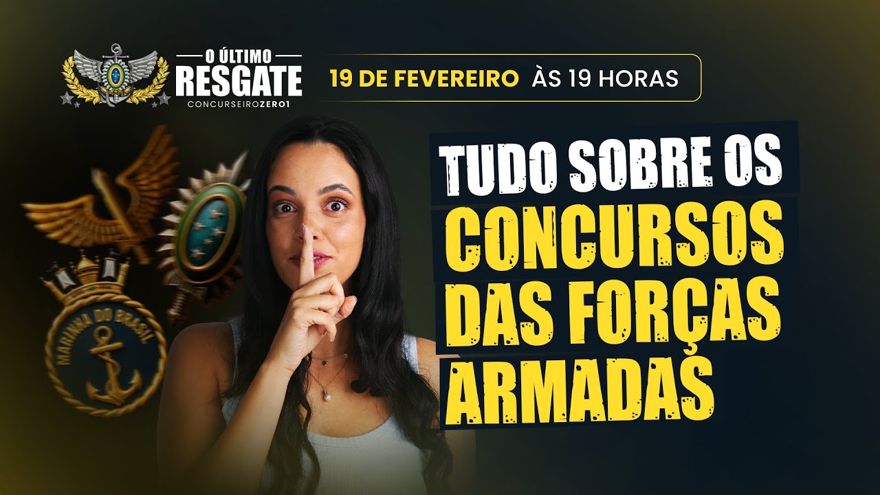 AO VIVO: TUDO Sobre os Concursos das Forças Armadas!