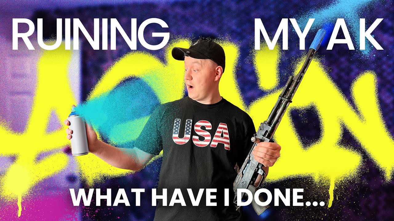 How to Spray Paint your Gun the Right Way? Painting my Krink & Kalashnikov 103 Rifles