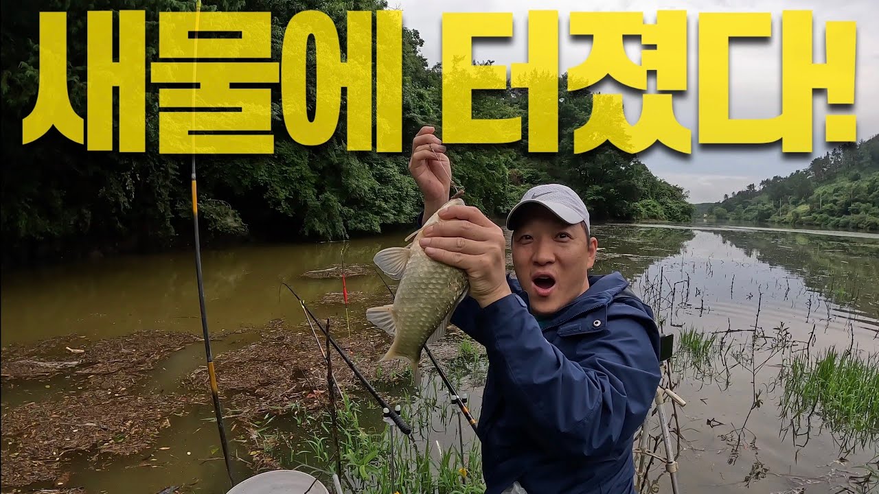 짬낚시인데 입질 폭발?! 이유는 새물 덕분! 민물매운탕까지 퍼펙트!