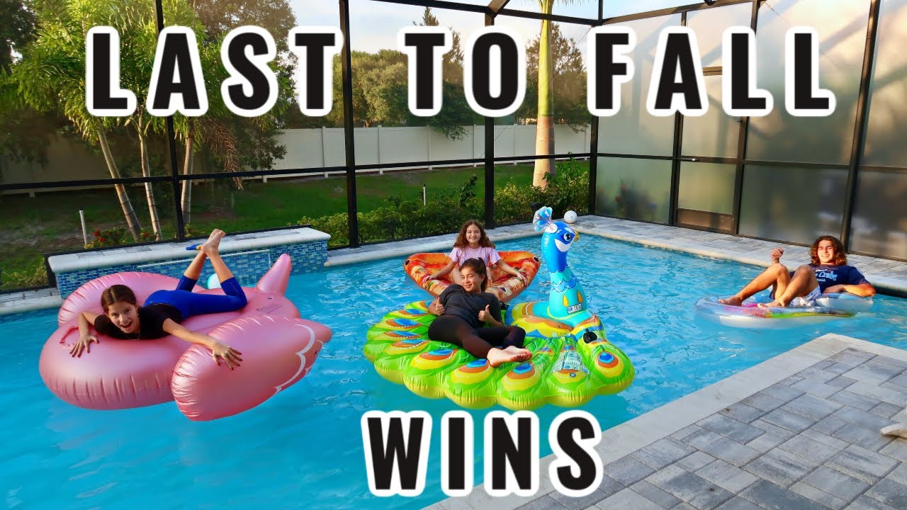 LAST TO FALL IN THE POOL WINS $100.00 | SISTER FOREVER