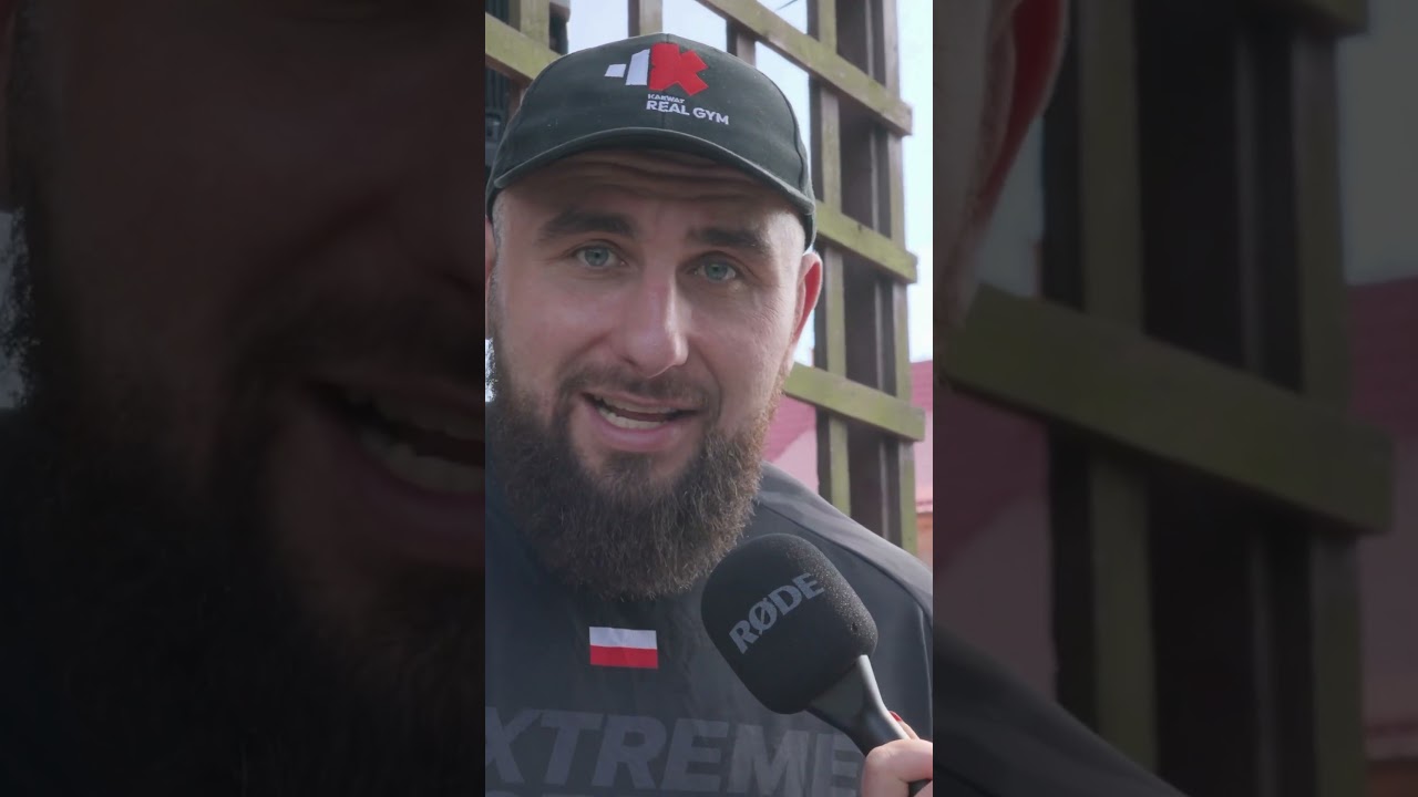 Konrad Karwat podczas strongman cup Potegowo