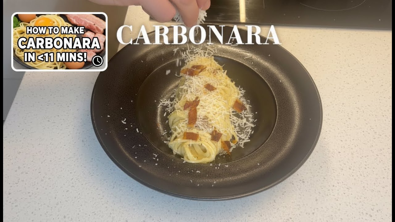 How to make Carbonara less than 11 minutes