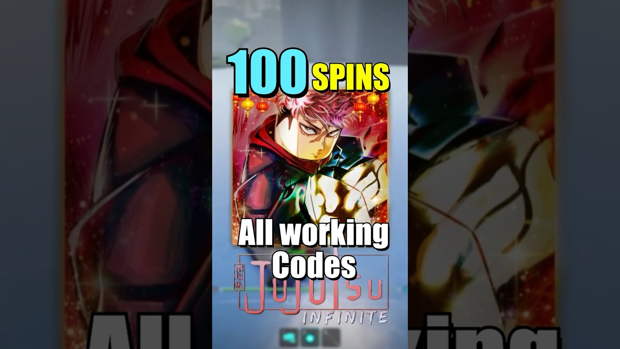 100 SPINS CODES in Jujutsu Infinite #jujutsuinfinite