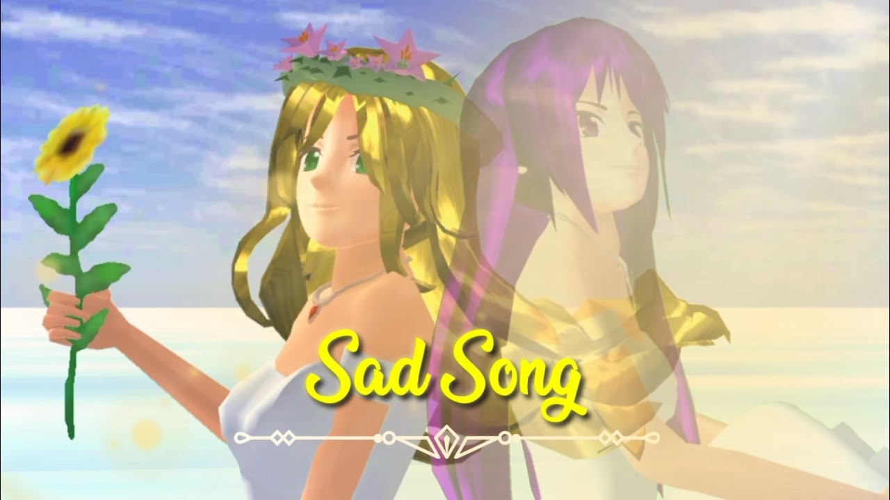 SAD SONG [MV+LYRICS] || SAKURA SCHOOL SIMULATOR