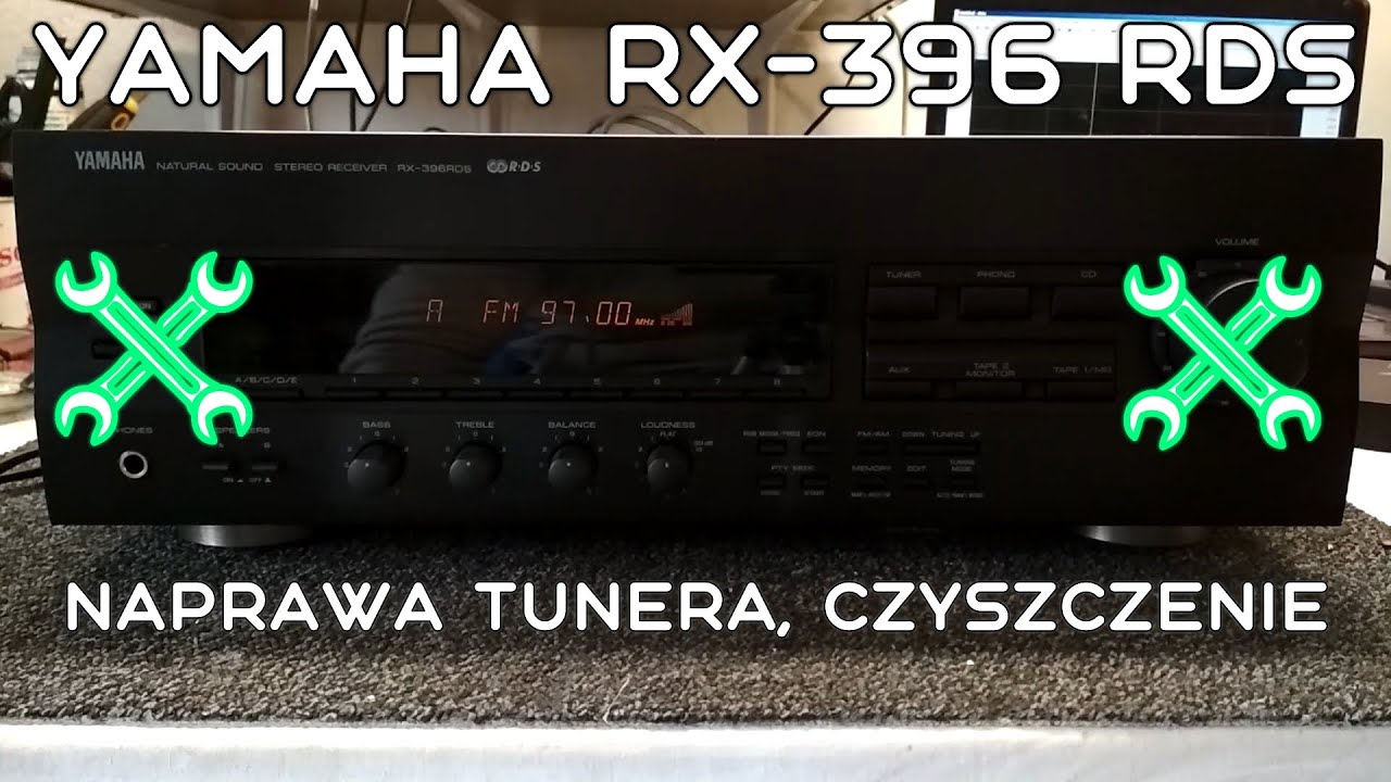 YAMAHA RX-396 RDS naprawa tunera, czyszczenie