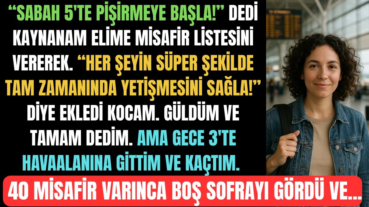 Kocamın Annesi 40 Misafirine Yemek Pişirmemi İstedi, Ben Çoktan Gitmiştim…