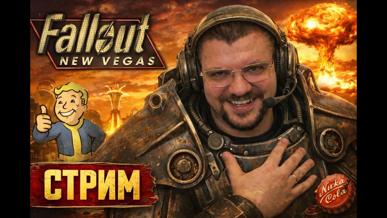 Fallout New Vegas стрим хардкор начало
