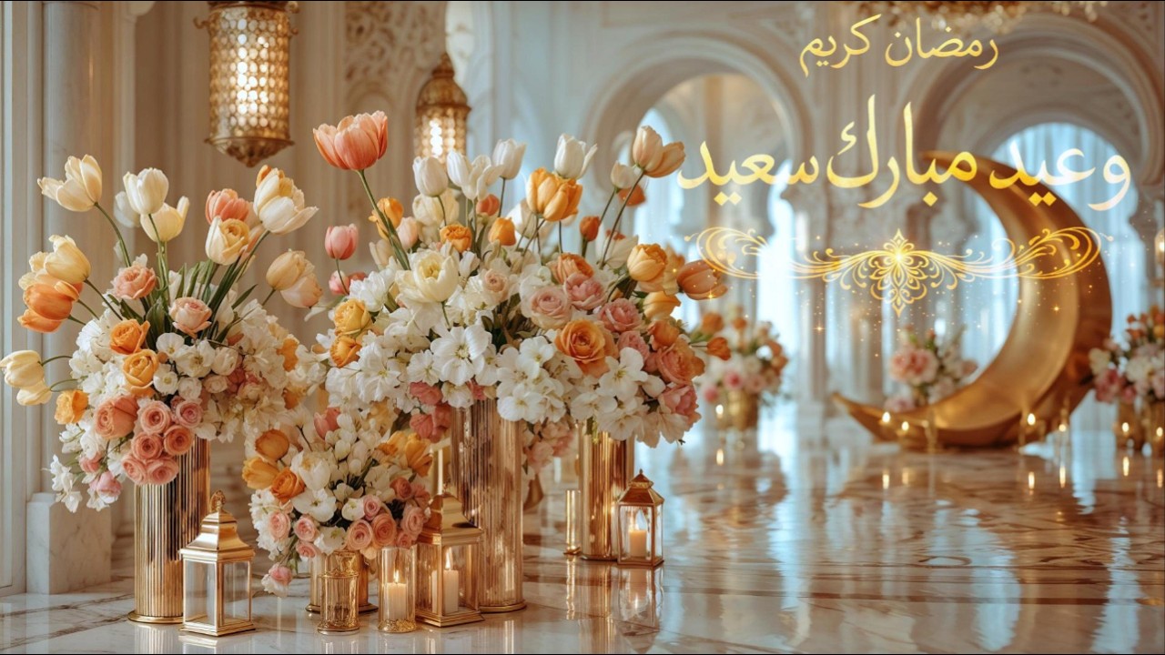 Relaxing Ramadan Ambience Islamic Background | Luxury Tv Art Corner أجمل خلفية شاشة رمضان
