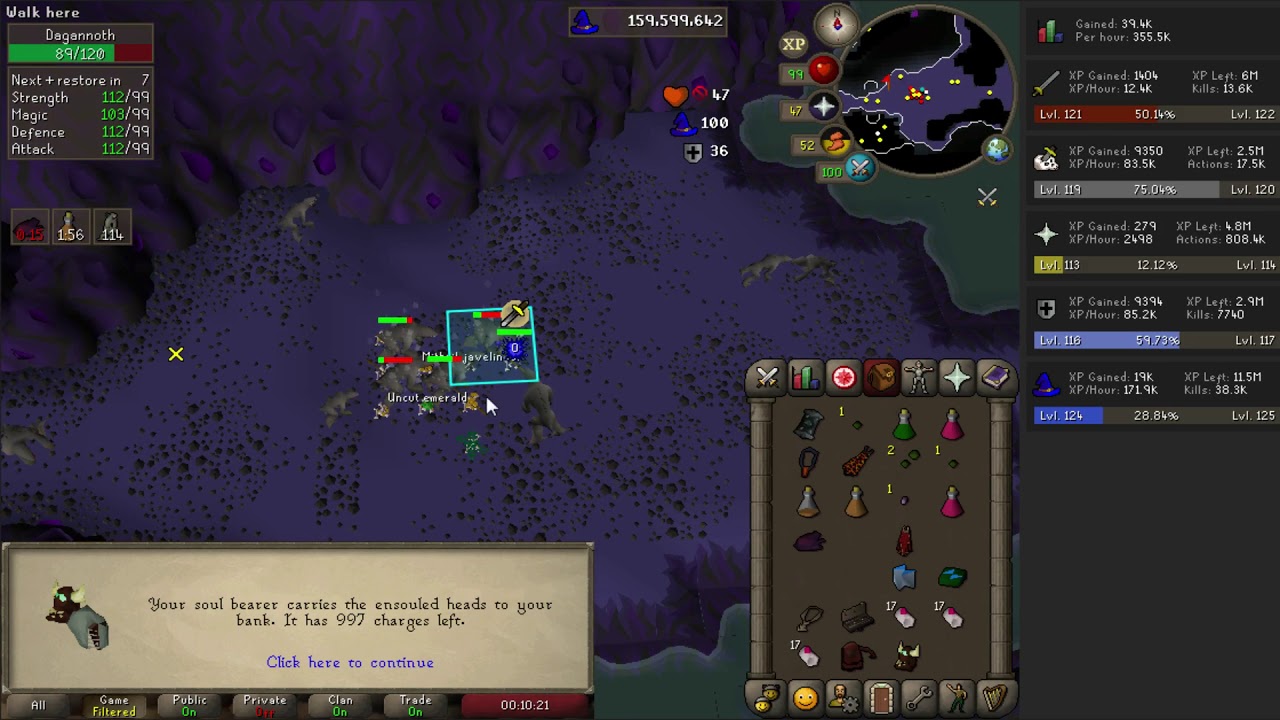 Catacomb Dagannoths 85k/h