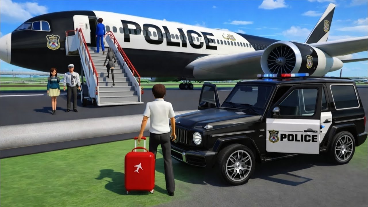 3D Driving Class Police Airport Mission 🚓✈️ | Realistic Driving Gameplay | GaMiNg WiTh CaR