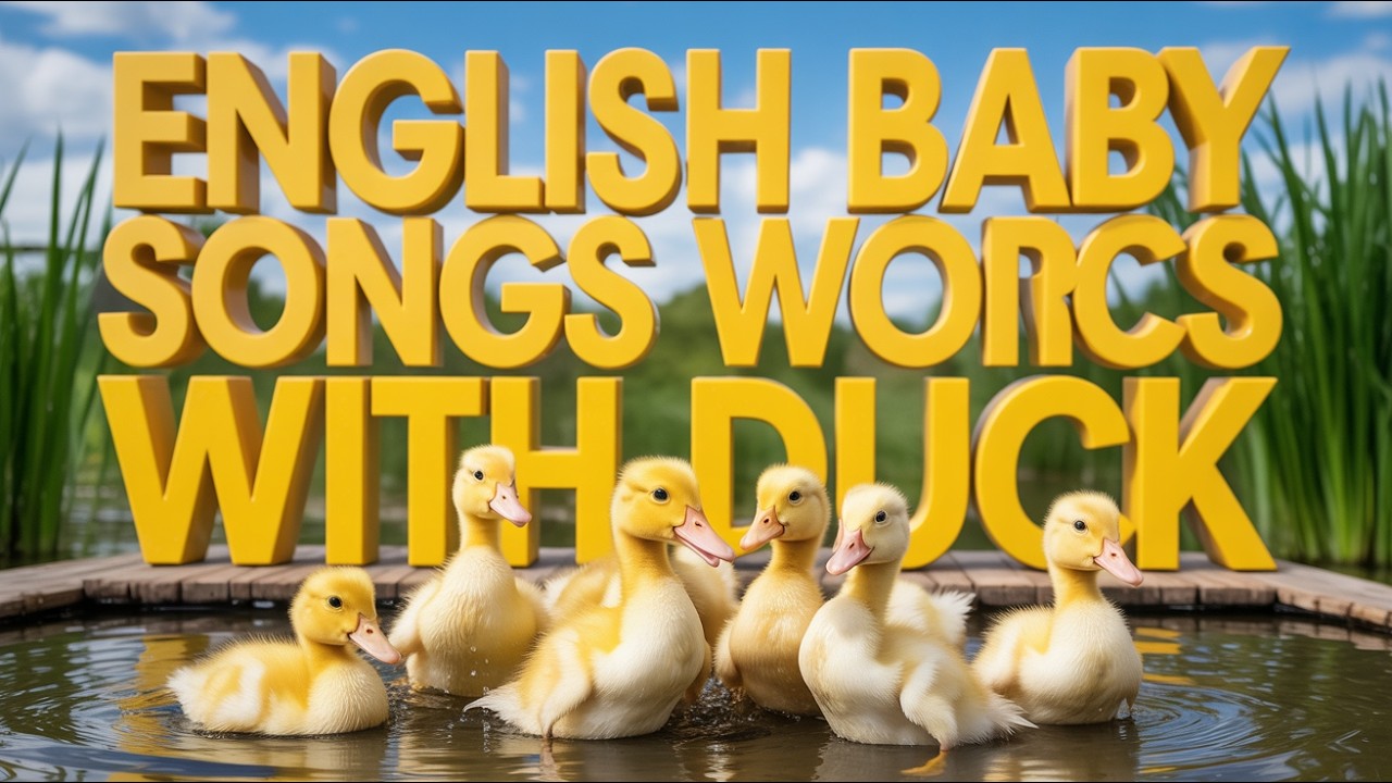 English Duck Song for Babies and Toddlers Fun Nursery Rhymes