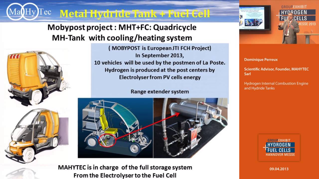 Hydrogen Internal Combustion Engine and Hydride Tanks