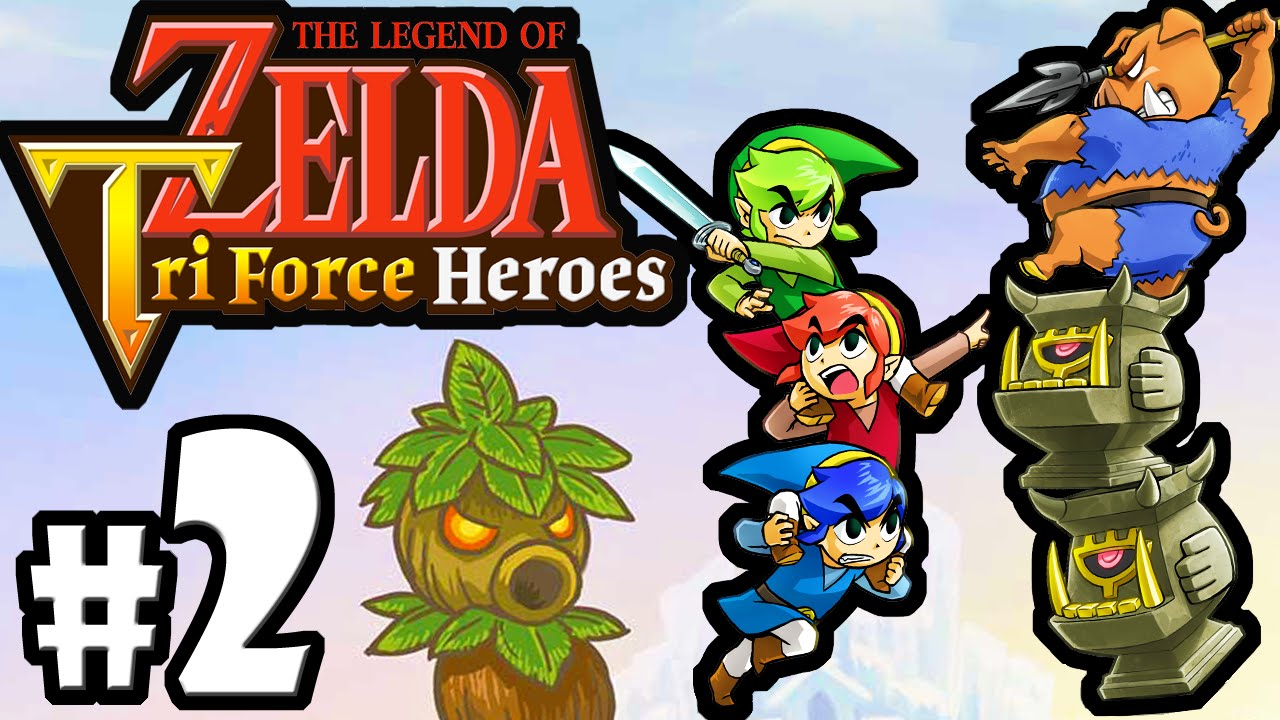 The Legend of Zelda Triforce Heroes PART 2 Gameplay Walkthrough Online Co-Op (Totem Time!) 3DS