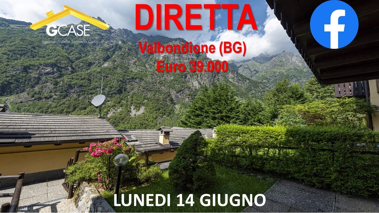 Diretta da Valbondione: appartamento arredato con giardino e box a 39.000 € -NON PIU' DISPONIBILE-