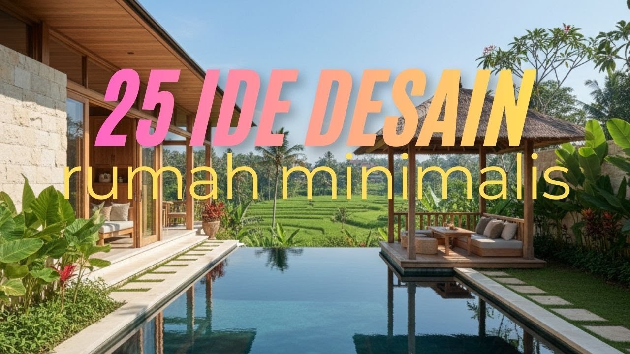 25 IDE DESAIN RUMAH MINIMALIS - NUANSA ALAM TROPIS PEDESAAN DAN PERSAWAHAN