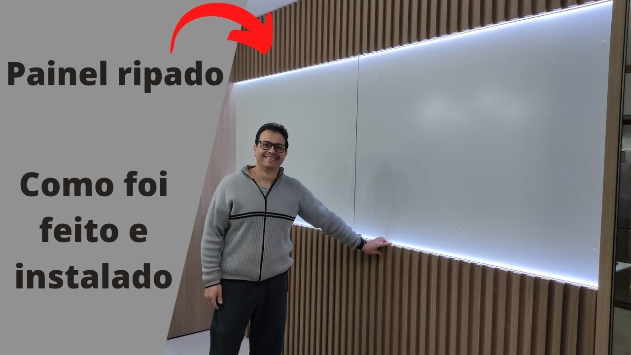 Como fazer um painel ripado superior e inferior