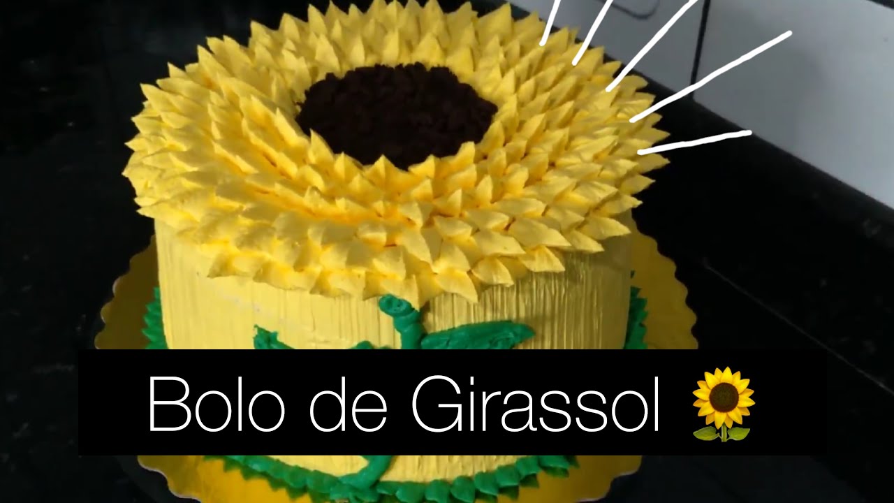 Bolo tema Girassol.