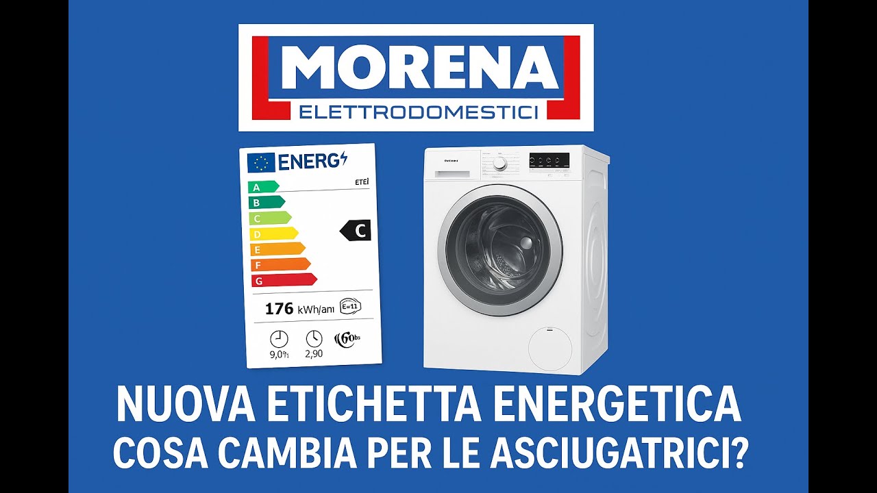 Nuova Etichetta Energetica 2025: Cosa Cambia per le Asciugatrici?