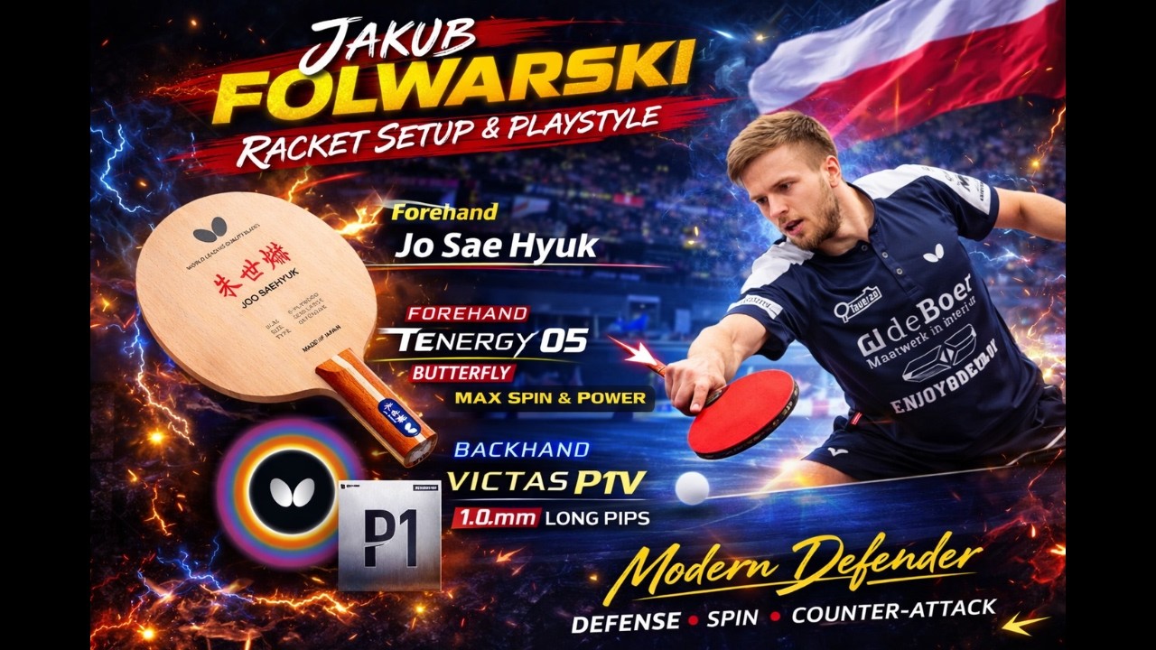 Long Pips Modern Defender - Jakub Folwarski | Racket Setup & Playstyle #longpips #moderndefender