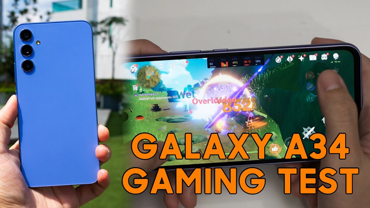 Gaming test - Samsung Galaxy A34 with MediaTek Dimensity 1080