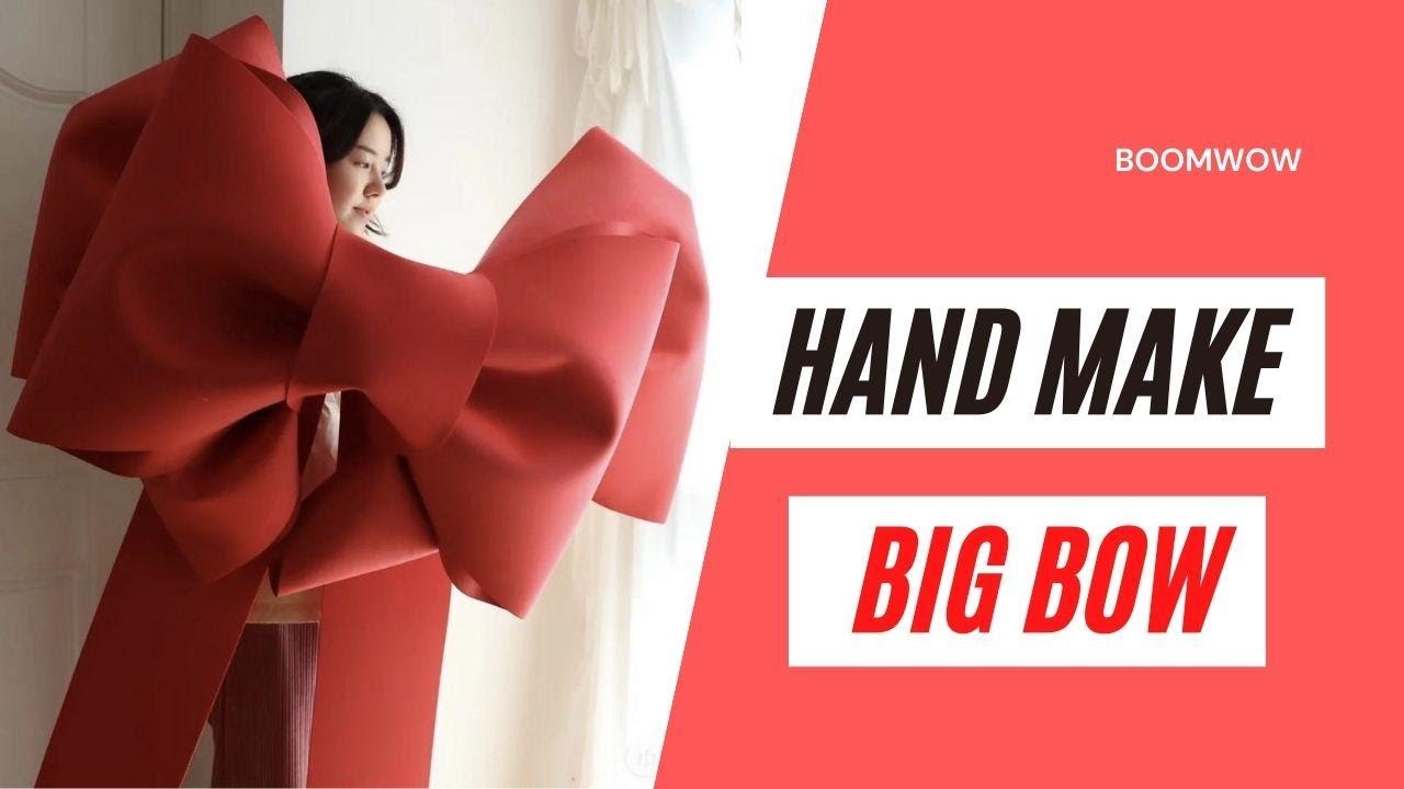 【Ins Trendy】How to Make a Giant Bow! CHEAP and Easy!